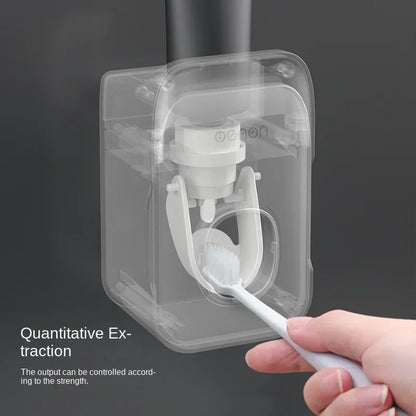 High Quality Automatic Toothpaste Dispenser Squeezer With Toothbrush Holder